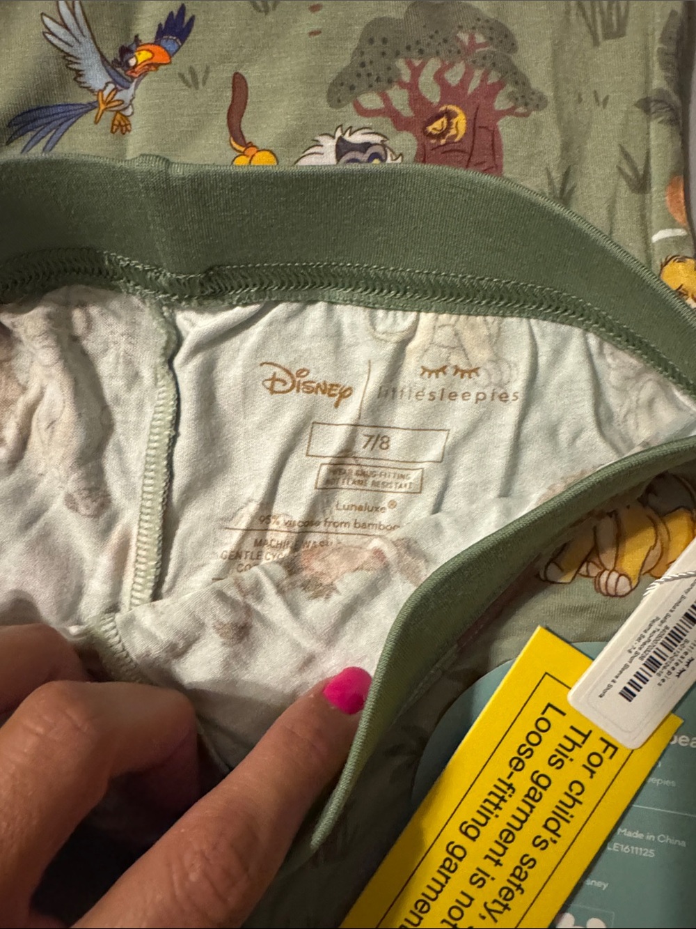 Little sleepies simbas safari 2 piece pajama set - Picture 3 of 4